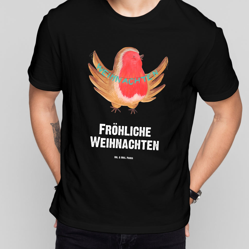 Größe XL T-Shirt Rotkehlchen Weihnachten T-Shirt, Shirt, Tshirt, Lustiges T-Shirt, T-Shirt mit Spruch, Party, Junggesellenabschied, Jubiläum, Geburstag, Herrn, Damen, Männer, Frauen, Schlafshirt, Nachthemd, Sprüche, Winter, Weihnachten, Weihnachtsdeko, Nikolaus, Advent, Heiligabend, Wintermotiv, Frohe Weihnachten, Weihnachtsmotiv, Weihnachtsgruß, Vogel, xmas