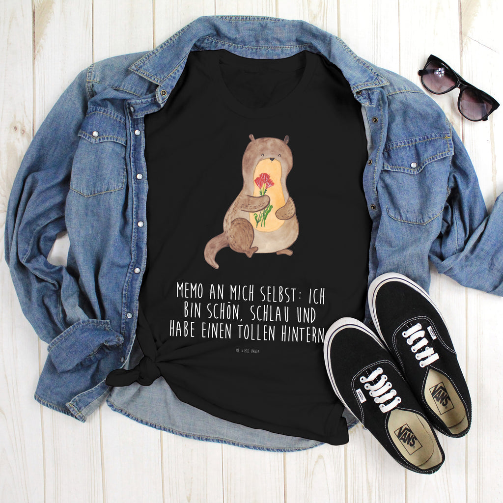 Größe S T-Shirt Otter Blumenstrauß T-Shirt, Shirt, Tshirt, Lustiges T-Shirt, T-Shirt mit Spruch, Party, Junggesellenabschied, Jubiläum, Geburstag, Herrn, Damen, Männer, Frauen, Schlafshirt, Nachthemd, Sprüche, Otter, Fischotter, Seeotter, Otter Seeotter See Otter
