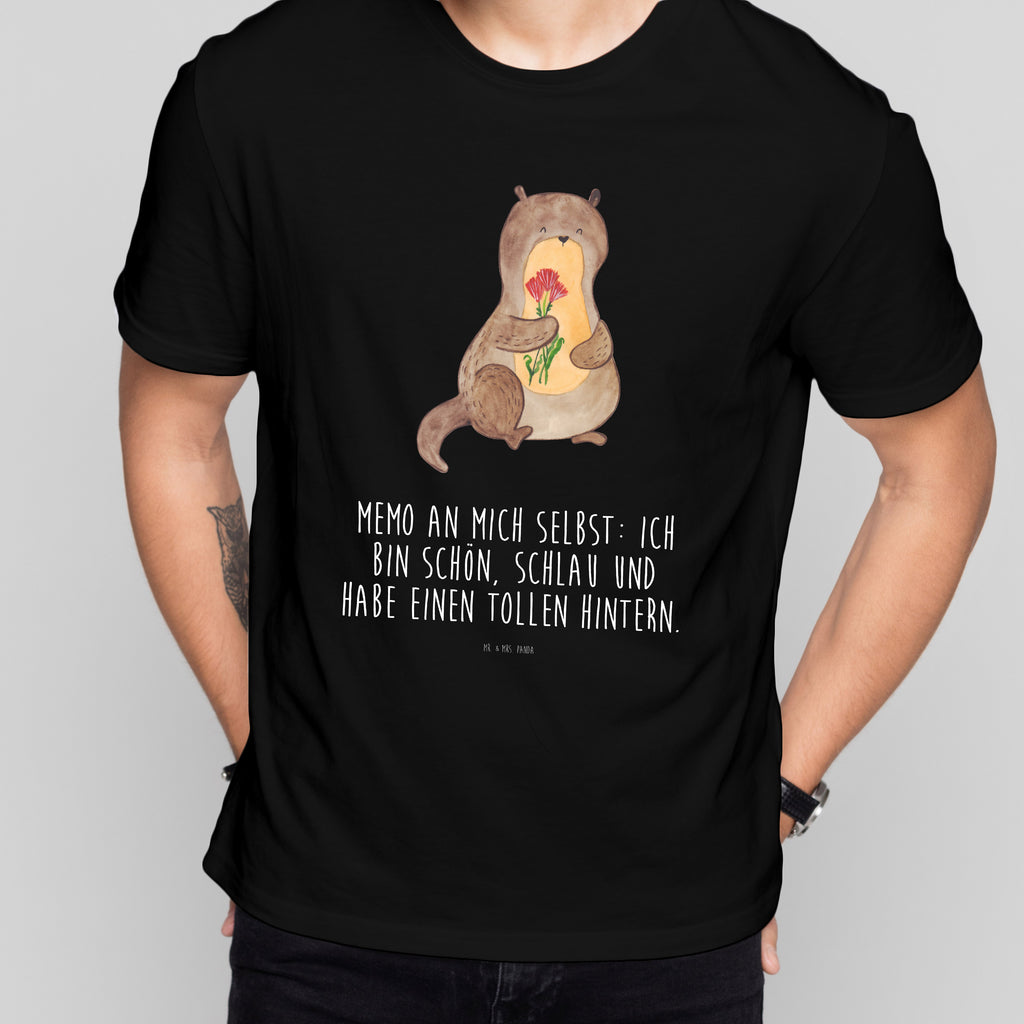 Größe S T-Shirt Otter Blumenstrauß T-Shirt, Shirt, Tshirt, Lustiges T-Shirt, T-Shirt mit Spruch, Party, Junggesellenabschied, Jubiläum, Geburstag, Herrn, Damen, Männer, Frauen, Schlafshirt, Nachthemd, Sprüche, Otter, Fischotter, Seeotter, Otter Seeotter See Otter