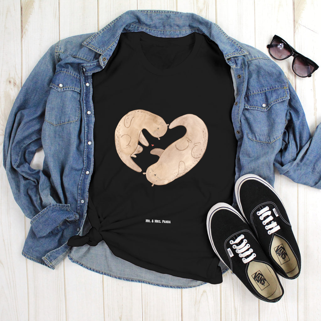 Größe S T-Shirt Otter Herz T-Shirt, Shirt, Tshirt, Lustiges T-Shirt, T-Shirt mit Spruch, Party, Junggesellenabschied, Jubiläum, Geburstag, Herrn, Damen, Männer, Frauen, Schlafshirt, Nachthemd, Sprüche, Otter, Fischotter, Seeotter, Liebe, Herz, Liebesbeweis, Liebesgeschenk, Bessere Hälfte, Love you, Jahrestag, Hochzeitstag, Verlobung, gemeinsames Leben