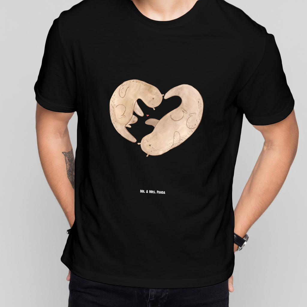 Größe S T-Shirt Otter Herz T-Shirt, Shirt, Tshirt, Lustiges T-Shirt, T-Shirt mit Spruch, Party, Junggesellenabschied, Jubiläum, Geburstag, Herrn, Damen, Männer, Frauen, Schlafshirt, Nachthemd, Sprüche, Otter, Fischotter, Seeotter, Liebe, Herz, Liebesbeweis, Liebesgeschenk, Bessere Hälfte, Love you, Jahrestag, Hochzeitstag, Verlobung, gemeinsames Leben