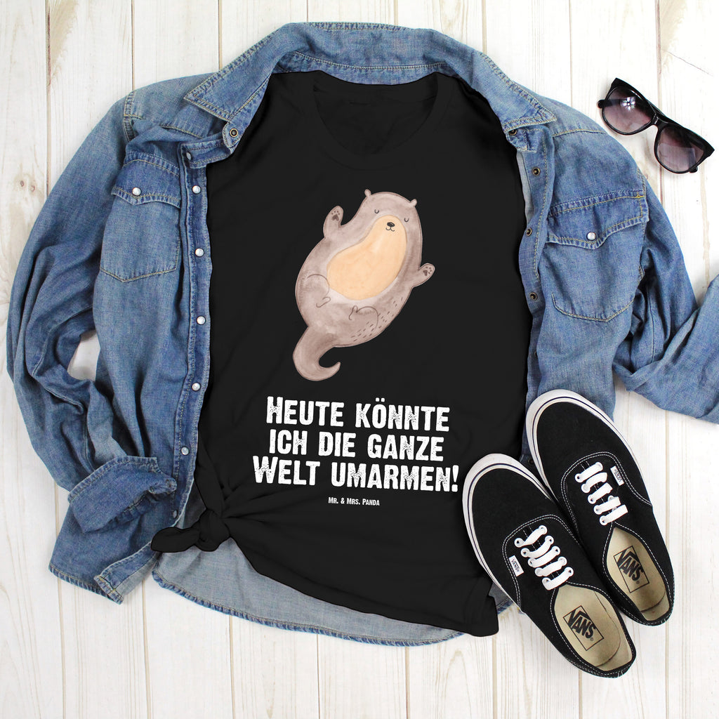 Größe L T-Shirt Otter Umarmen T-Shirt, Shirt, Tshirt, Lustiges T-Shirt, T-Shirt mit Spruch, Party, Junggesellenabschied, Jubiläum, Geburstag, Herrn, Damen, Männer, Frauen, Schlafshirt, Nachthemd, Sprüche, Otter, Fischotter, Seeotter, Otter Seeotter See Otter