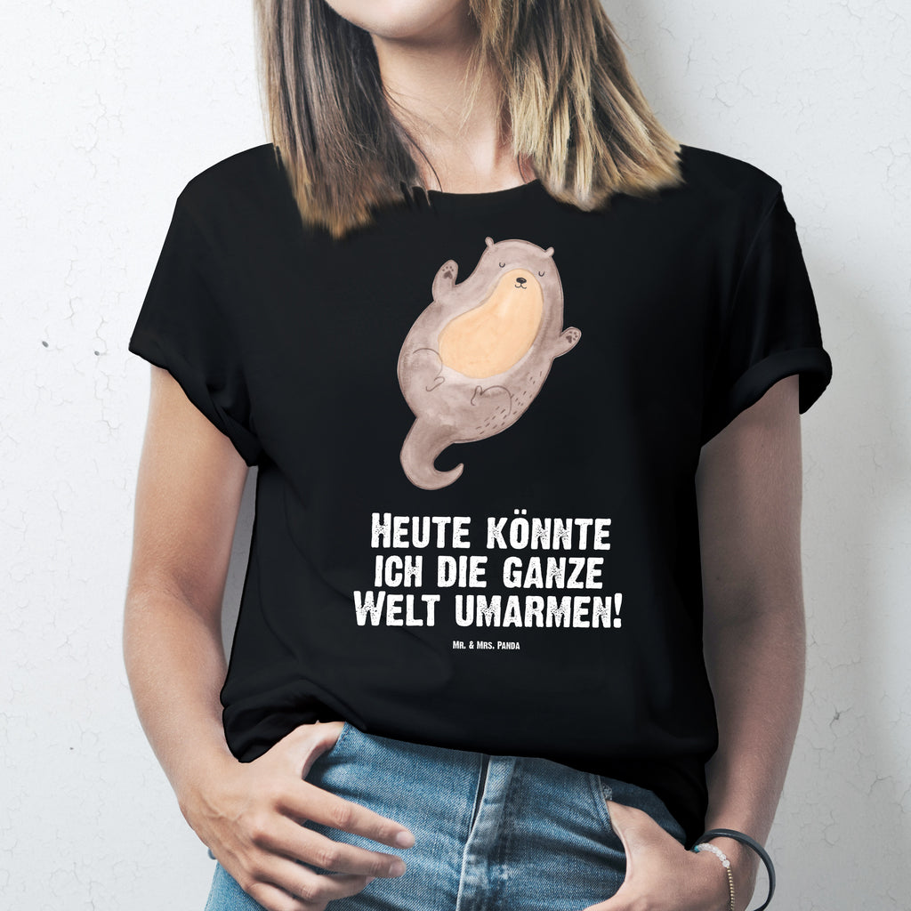 Größe L T-Shirt Otter Umarmen T-Shirt, Shirt, Tshirt, Lustiges T-Shirt, T-Shirt mit Spruch, Party, Junggesellenabschied, Jubiläum, Geburstag, Herrn, Damen, Männer, Frauen, Schlafshirt, Nachthemd, Sprüche, Otter, Fischotter, Seeotter, Otter Seeotter See Otter