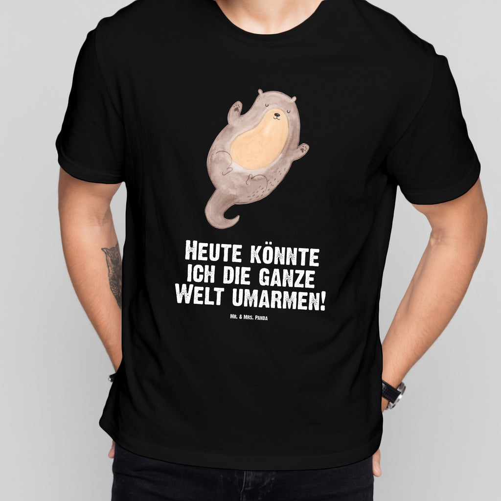Größe L T-Shirt Otter Umarmen T-Shirt, Shirt, Tshirt, Lustiges T-Shirt, T-Shirt mit Spruch, Party, Junggesellenabschied, Jubiläum, Geburstag, Herrn, Damen, Männer, Frauen, Schlafshirt, Nachthemd, Sprüche, Otter, Fischotter, Seeotter, Otter Seeotter See Otter