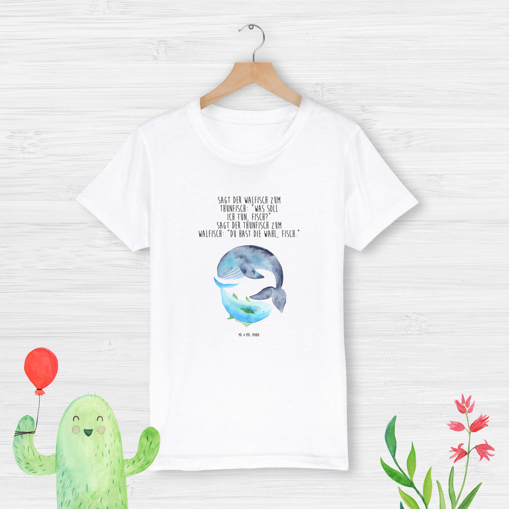 3-4 Jahre Kinder T-Shirt Walfisch & Thunfisch Tiermotive, Gute Laune, lustige Sprüche, Tiere, Wal, Wahl, Tunfisch, Wortwitz lustig, Spruch lustig, Flachwitz, Witz, Spruch des Tages, Flachwitz Geschenk