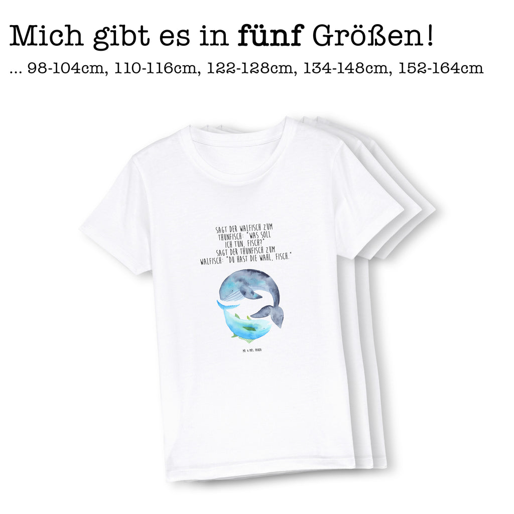 3-4 Jahre Kinder T-Shirt Walfisch & Thunfisch Tiermotive, Gute Laune, lustige Sprüche, Tiere, Wal, Wahl, Tunfisch, Wortwitz lustig, Spruch lustig, Flachwitz, Witz, Spruch des Tages, Flachwitz Geschenk