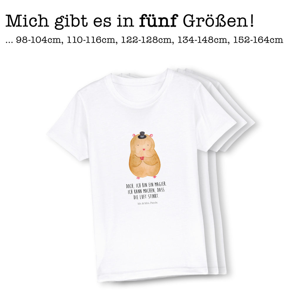 3-4 Jahre Kinder T-Shirt Hamster mit Hut Tiermotive, Gute Laune, lustige Sprüche, Tiere, Hamster, Hut, Magier, Zylinder, Zwerghamster, Zauberer, Houdini