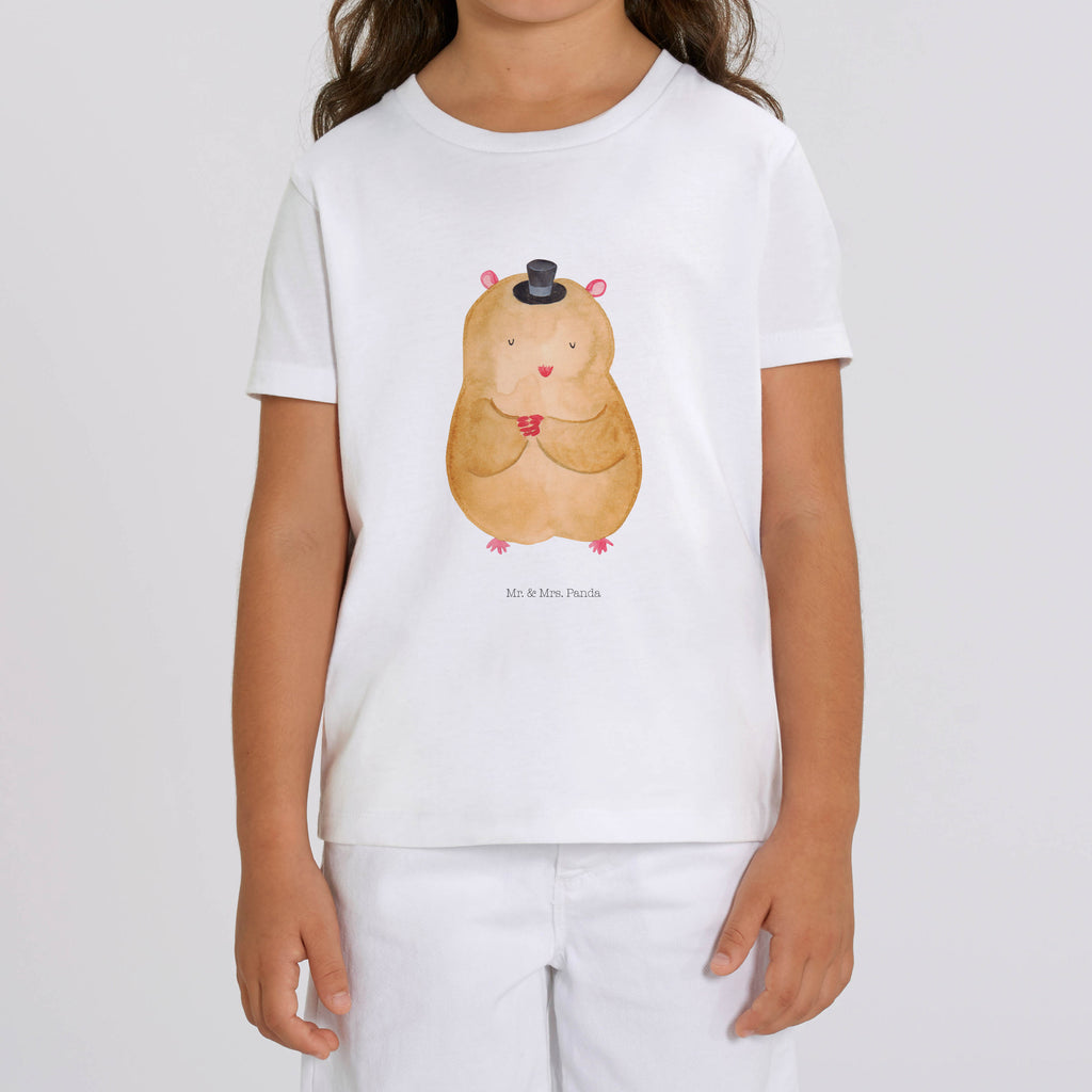 3-4 Jahre Kinder T-Shirt Hamster mit Hut Tiermotive, Gute Laune, lustige Sprüche, Tiere, Hamster, Hut, Magier, Zylinder, Zwerghamster, Zauberer, Houdini