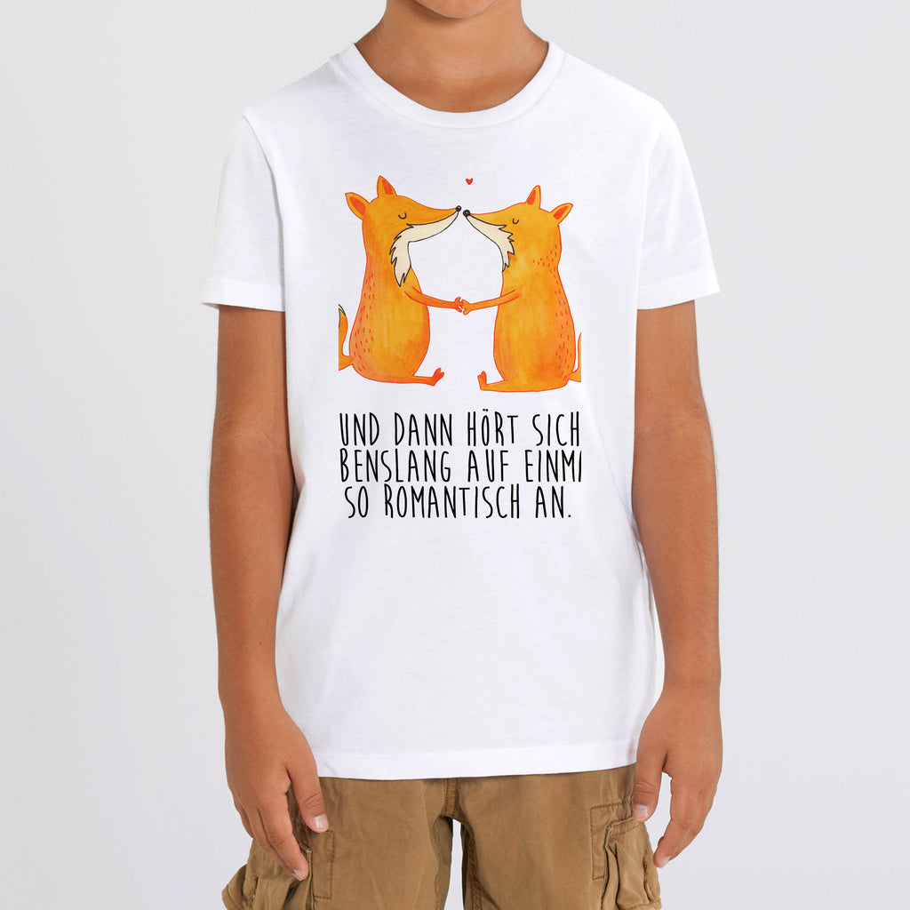 3-4 Jahre Kinder T-Shirt Füchse Liebe Fuchs, Füchse, Fox, Liebe, Liebespaar, Paar, Partner, Freundin, Freund, Ehe, Verlobte, Ehemann, Ehefrau, Liebesbeweis