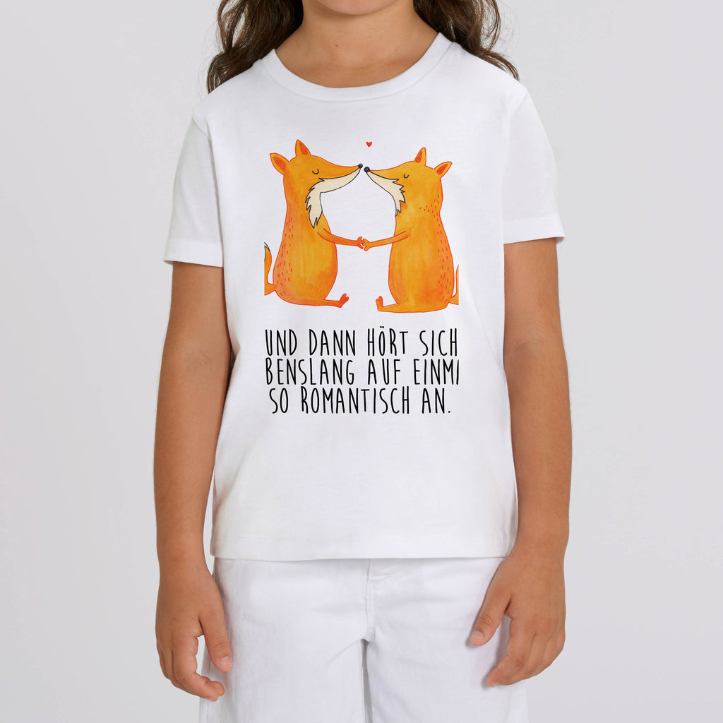 3-4 Jahre Kinder T-Shirt Füchse Liebe Fuchs, Füchse, Fox, Liebe, Liebespaar, Paar, Partner, Freundin, Freund, Ehe, Verlobte, Ehemann, Ehefrau, Liebesbeweis