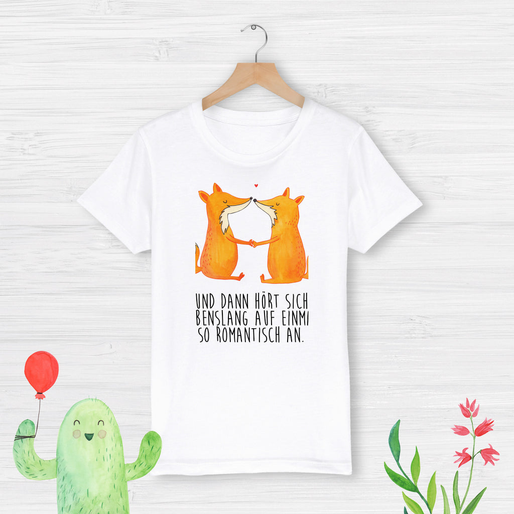 3-4 Jahre Kinder T-Shirt Füchse Liebe Fuchs, Füchse, Fox, Liebe, Liebespaar, Paar, Partner, Freundin, Freund, Ehe, Verlobte, Ehemann, Ehefrau, Liebesbeweis
