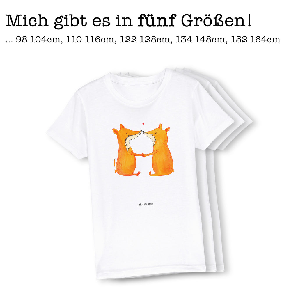 3-4 Jahre Kinder T-Shirt Füchse Liebe Fuchs, Füchse, Fox, Liebe, Liebespaar, Paar, Partner, Freundin, Freund, Ehe, Verlobte, Ehemann, Ehefrau, Liebesbeweis