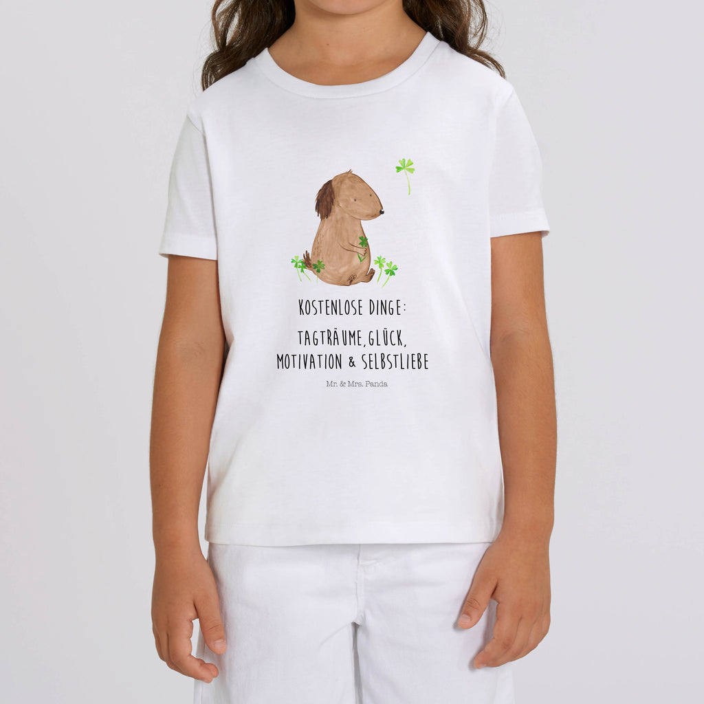 3-4 Jahre Kinder T-Shirt Hund Kleeblatt Hund, Hundemotiv, Haustier, Hunderasse, Tierliebhaber, Hundebesitzer, Sprüche, Kleeblatt, Glück, Tagträume, Motivation, Neuanfang, Geschenk, Glücksbringer, Selbstliebe, Achtsamkeit