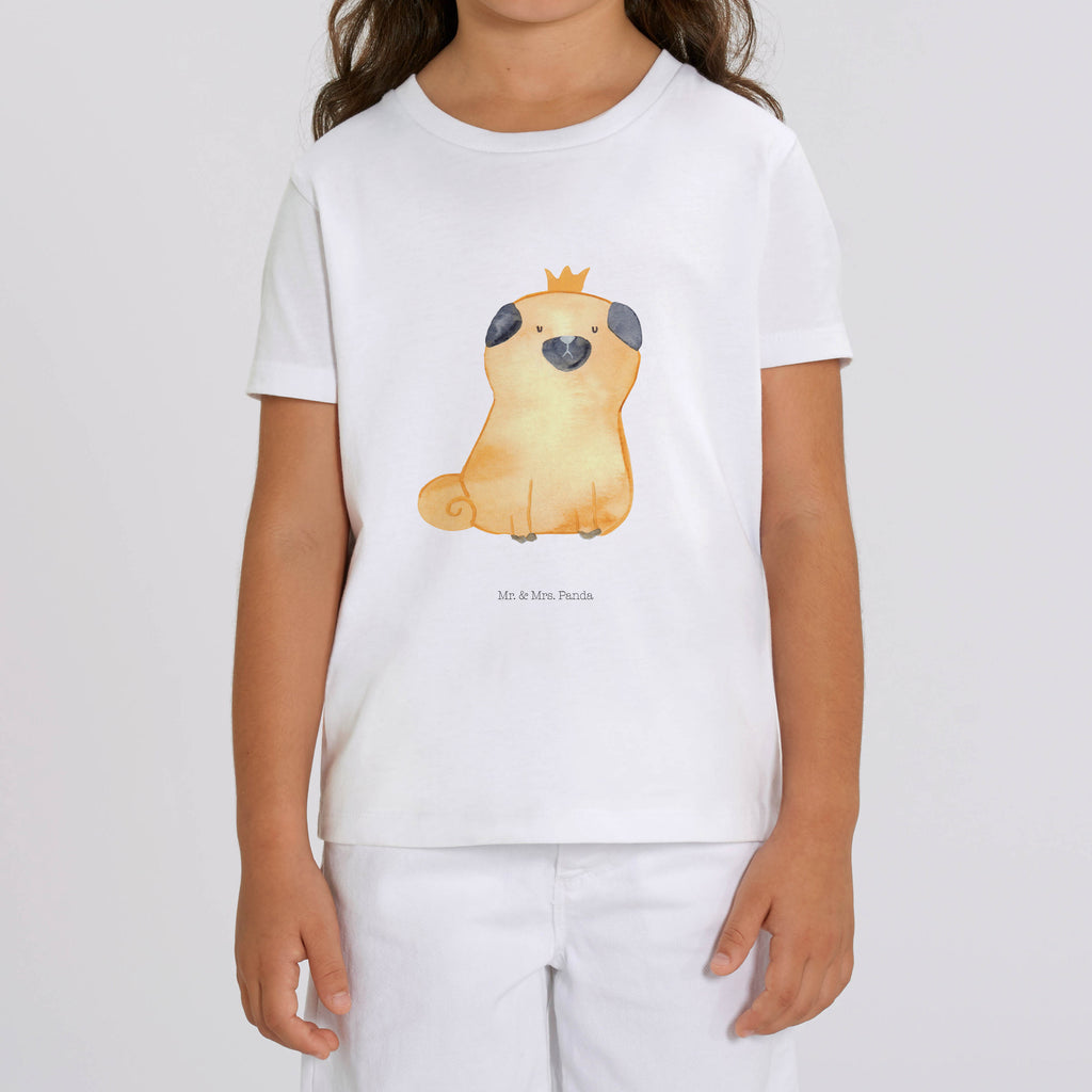 3-4 Jahre Kinder T-Shirt Mops Krone Hund, Hundemotiv, Haustier, Hunderasse, Tierliebhaber, Hundebesitzer, Sprüche, Mops, allergisch, kinderlos, Hausregel, Hundebesitzer. Spruch, lustig