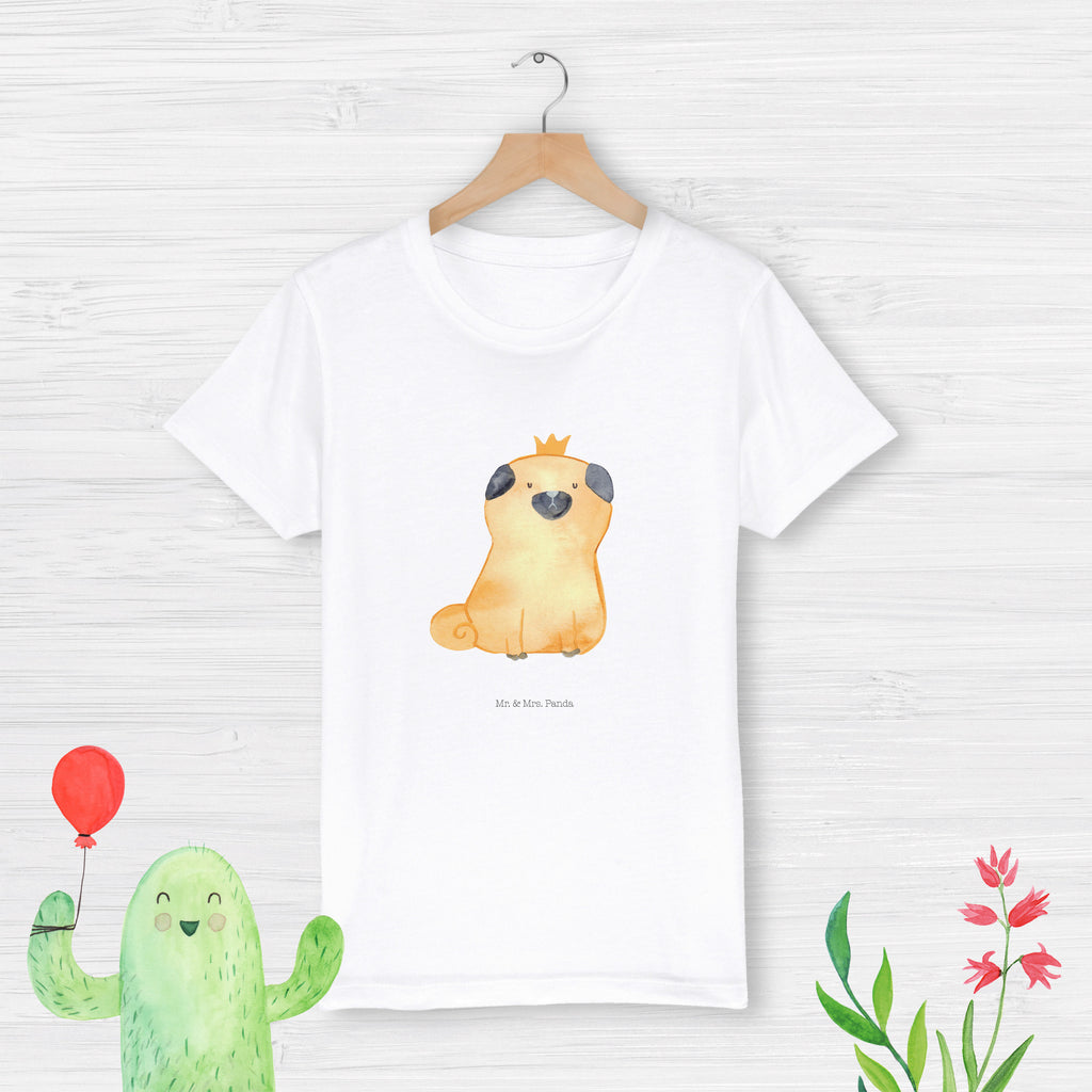 3-4 Jahre Kinder T-Shirt Mops Krone Hund, Hundemotiv, Haustier, Hunderasse, Tierliebhaber, Hundebesitzer, Sprüche, Mops, allergisch, kinderlos, Hausregel, Hundebesitzer. Spruch, lustig