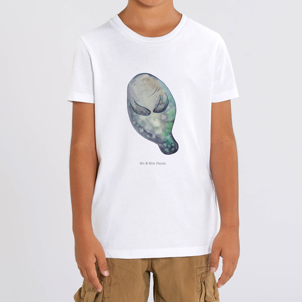 5-6 Jahre Kinder T-Shirt Seekuh happy Meerestiere, Meer, Urlaub, Seekuh, Seekühe, Selbstliebe, Respekt, Neuanfang, Neustart, Achtsamkeit, Zufrieden, Liebeskummer, Freundin