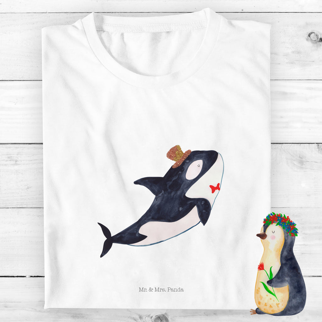 5-6 Jahre Kinder T-Shirt Orca Zylinder Meerestiere, Meer, Urlaub, Narwal, Glitter, Konfetti, Glitzer, Geburtstag, Feier, Fete, Fest, Glückwunsch, Orca