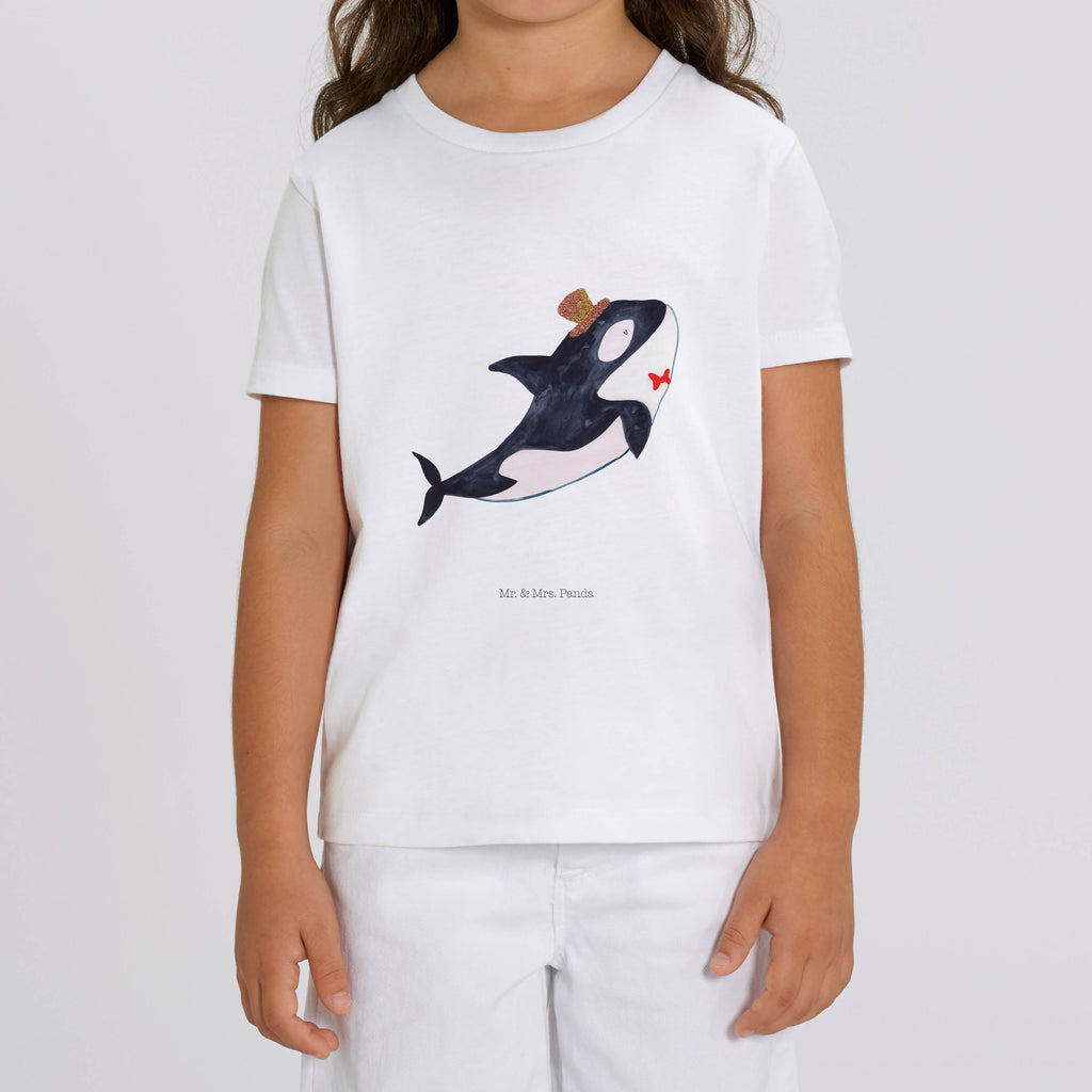 5-6 Jahre Kinder T-Shirt Orca Zylinder Meerestiere, Meer, Urlaub, Narwal, Glitter, Konfetti, Glitzer, Geburtstag, Feier, Fete, Fest, Glückwunsch, Orca