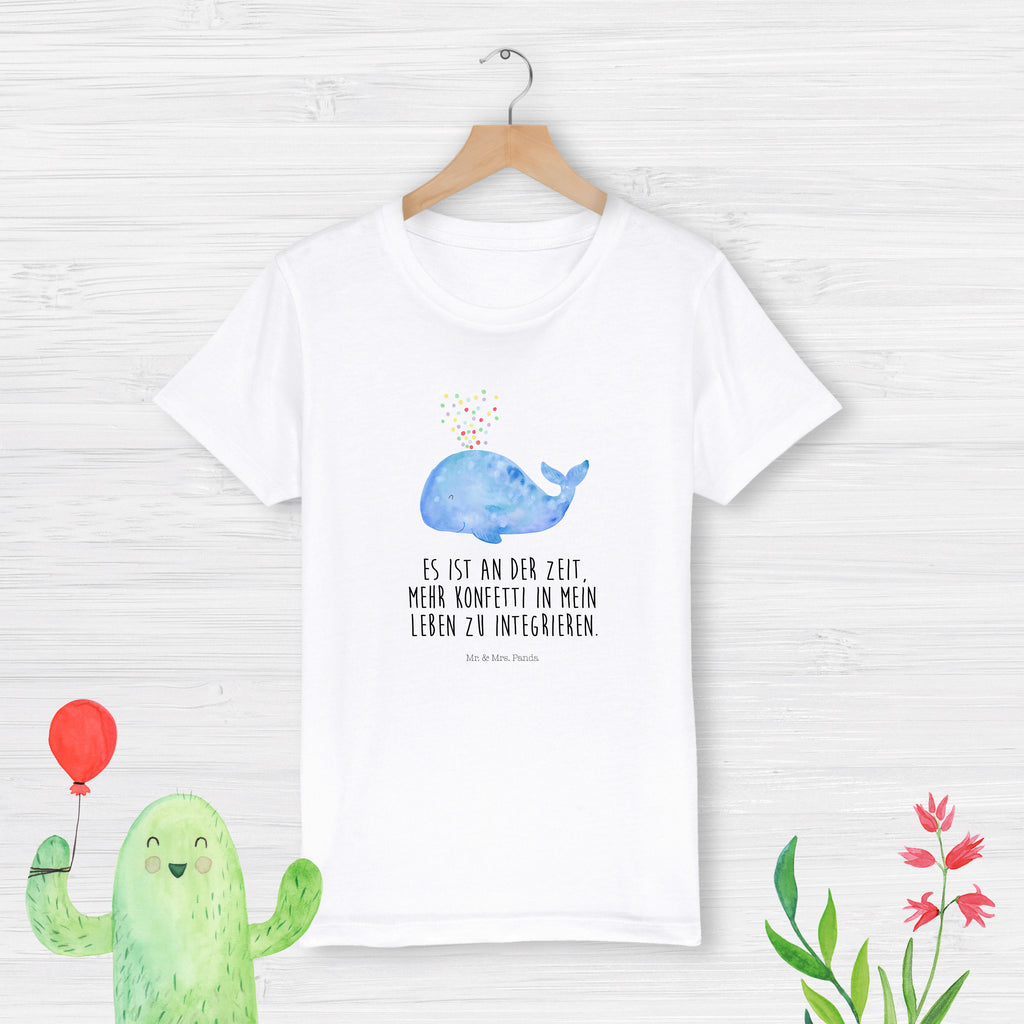 5-6 Jahre Kinder T-Shirt Wal Konfetti Meerestiere, Meer, Urlaub, Wal, Konfetti, Wale, Motivation, Neuanfang, Trennung, Diät, Abnehmen, Neustart, Lebensabschnitt, Geburtstag