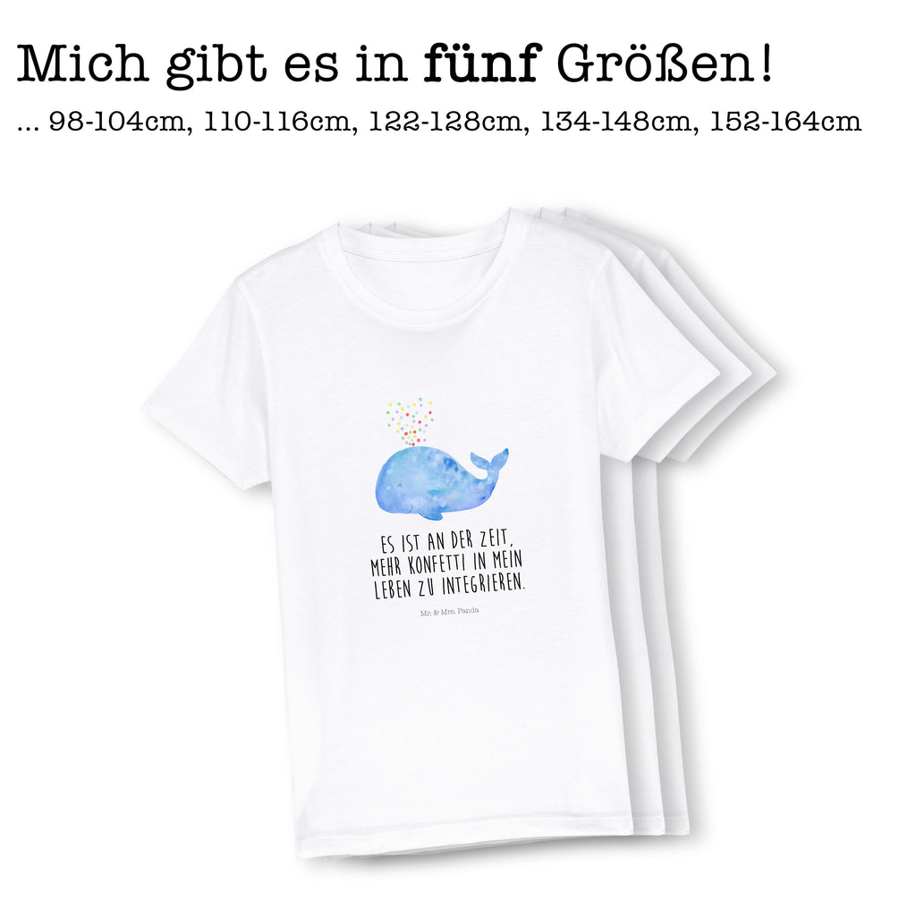 5-6 Jahre Kinder T-Shirt Wal Konfetti Meerestiere, Meer, Urlaub, Wal, Konfetti, Wale, Motivation, Neuanfang, Trennung, Diät, Abnehmen, Neustart, Lebensabschnitt, Geburtstag