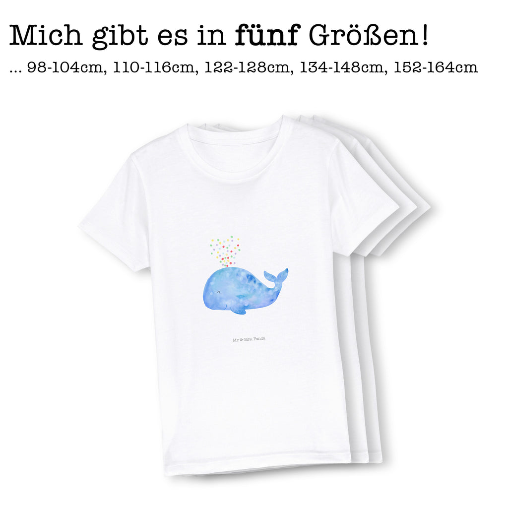 5-6 Jahre Kinder T-Shirt Wal Konfetti Meerestiere, Meer, Urlaub, Wal, Konfetti, Wale, Motivation, Neuanfang, Trennung, Diät, Abnehmen, Neustart, Lebensabschnitt, Geburtstag