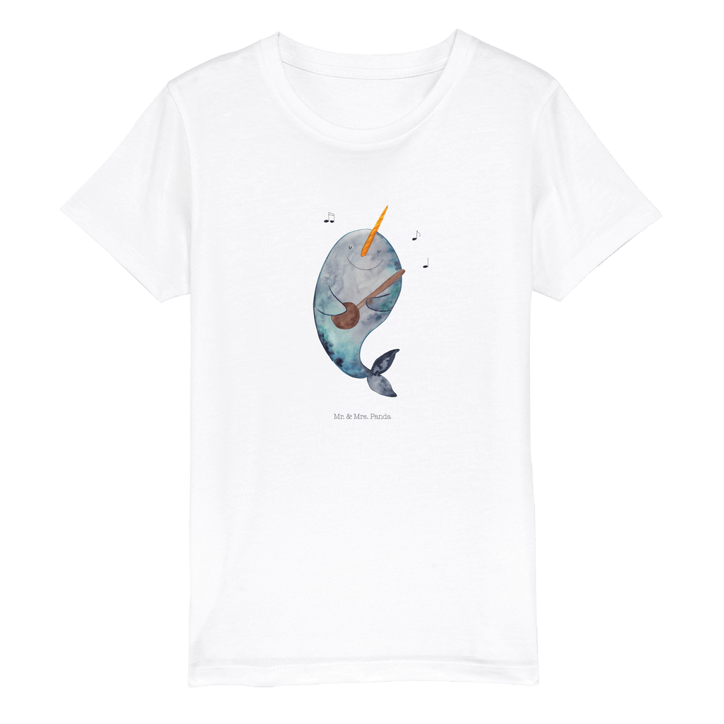 5-6 Jahre Kinder T-Shirt Narwal Gitarre Meerestiere, Meer, Urlaub, Narwal, Wal, Tanzen, Probleme, Problemlösung, Frust, Gespräche, Gitarre
