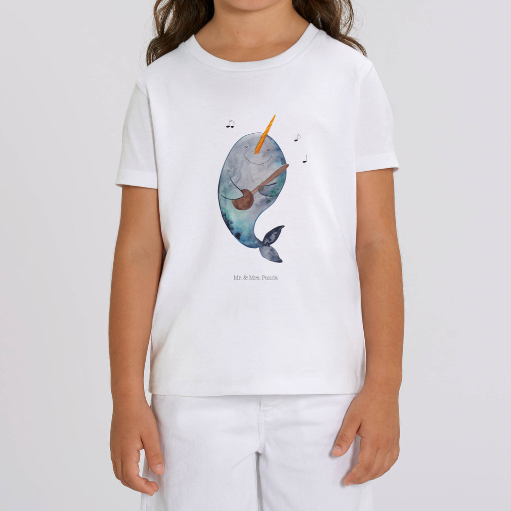 5-6 Jahre Kinder T-Shirt Narwal Gitarre Meerestiere, Meer, Urlaub, Narwal, Wal, Tanzen, Probleme, Problemlösung, Frust, Gespräche, Gitarre