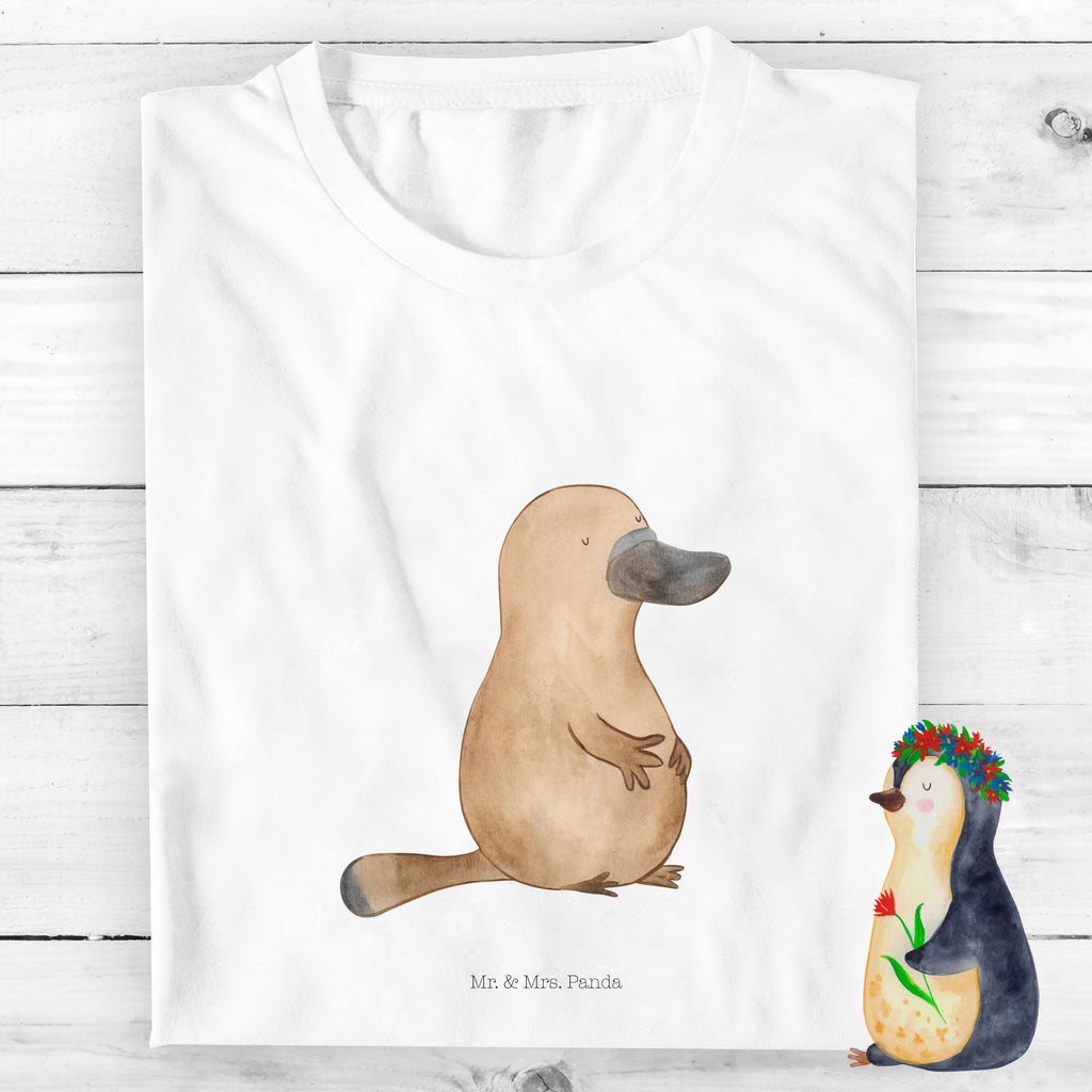 9-11 Jahre Kinder T-Shirt Schnabeltier mutig Meerestiere, Meer, Urlaub, Schnabeltier, Mut, mutig, Lebensweisheit, Schnabeltiere, Motivation, Training, Büro, Arbeit, Neuanfang, Neustart, Weltreise, Raodtrip