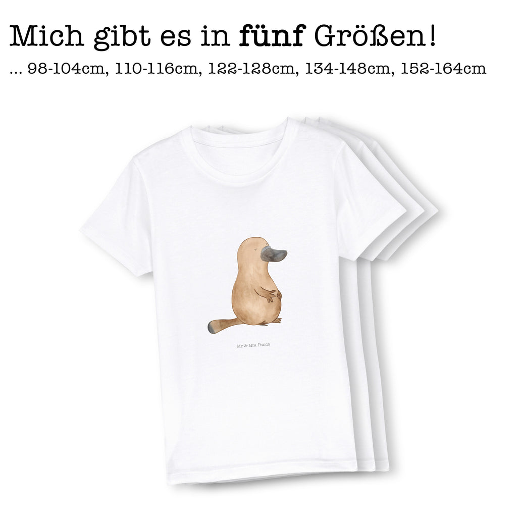 9-11 Jahre Kinder T-Shirt Schnabeltier mutig Meerestiere, Meer, Urlaub, Schnabeltier, Mut, mutig, Lebensweisheit, Schnabeltiere, Motivation, Training, Büro, Arbeit, Neuanfang, Neustart, Weltreise, Raodtrip