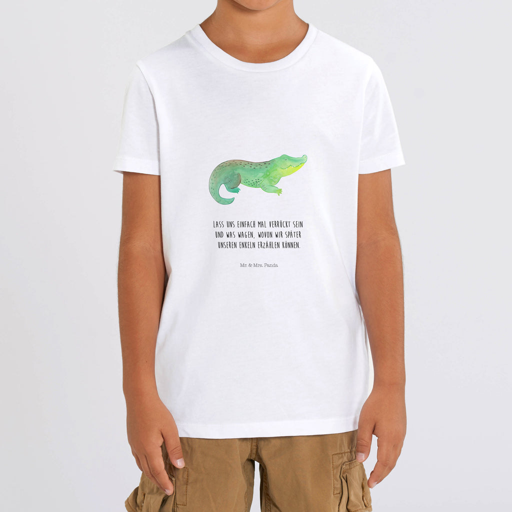 12-14 Jahre Kinder T-Shirt Krokodil Meerestiere, Meer, Urlaub, Krokodil, Krokodile, verrückt sein, spontan sein, Abenteuerlust, Reiselust, Freundin, beste Freundin, Lieblingsmensch