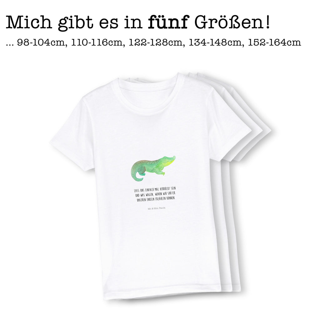 12-14 Jahre Kinder T-Shirt Krokodil Meerestiere, Meer, Urlaub, Krokodil, Krokodile, verrückt sein, spontan sein, Abenteuerlust, Reiselust, Freundin, beste Freundin, Lieblingsmensch