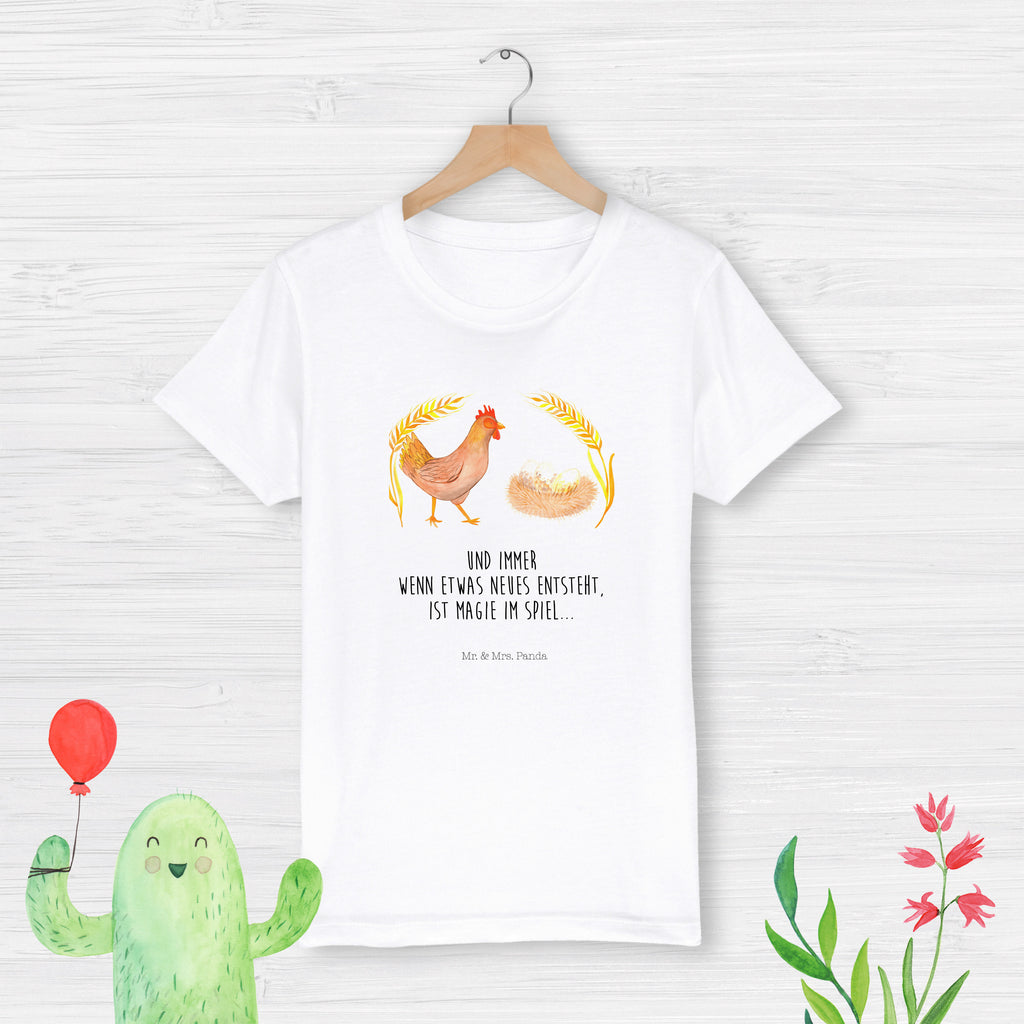 12-14 Jahre Kinder T-Shirt Huhn stolz Bauernhof, Hoftiere, Landwirt, Landwirtin, Hahn, Henne, Hühner, Eier, Hof, Landleben, Motivation, Geburt, Magie, Spruch, Schwangerschaft