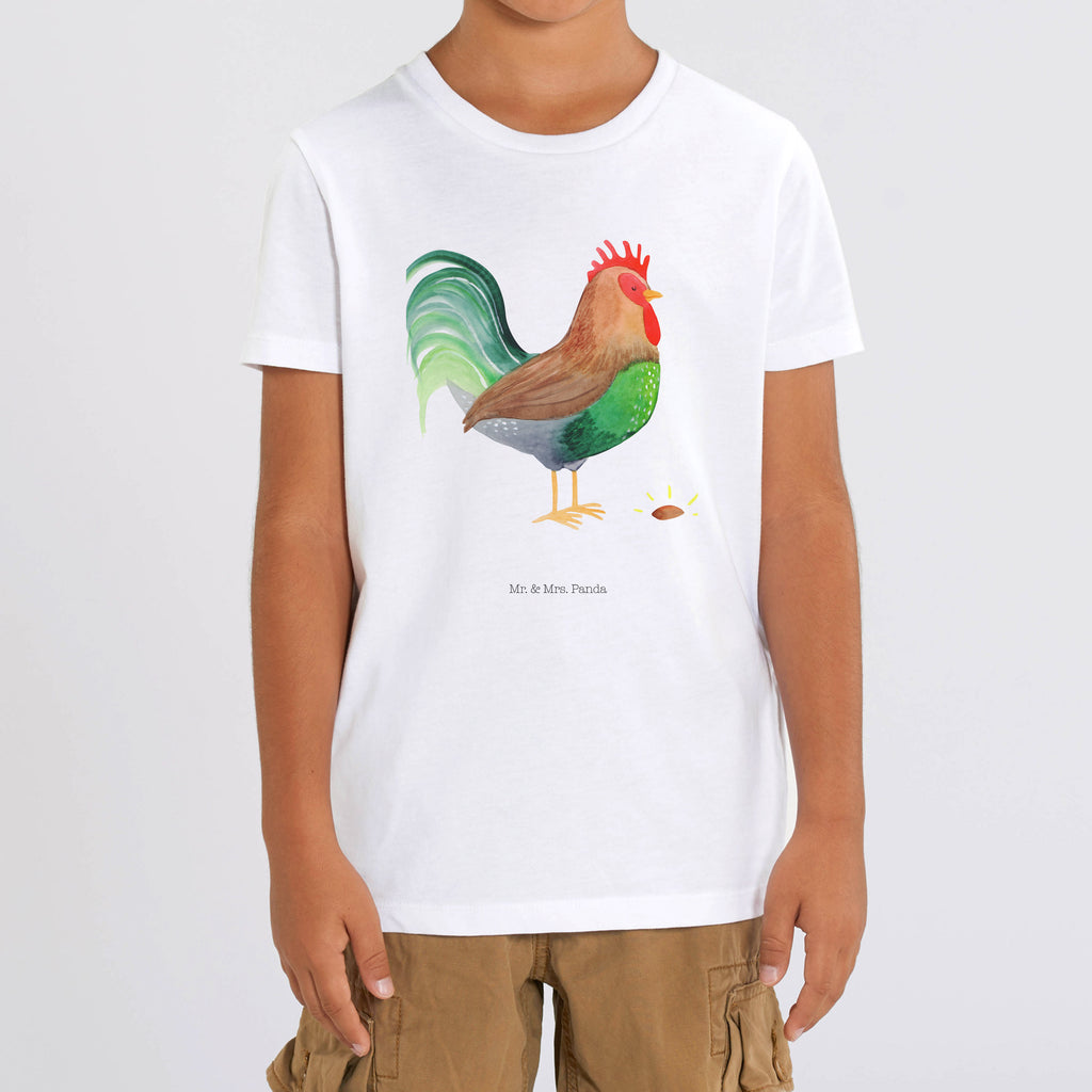 12-14 Jahre Kinder T-Shirt Hahn mit Korn Bauernhof, Hoftiere, Landwirt, Landwirtin, Hahn, Korn, Henne, Eier, Natur