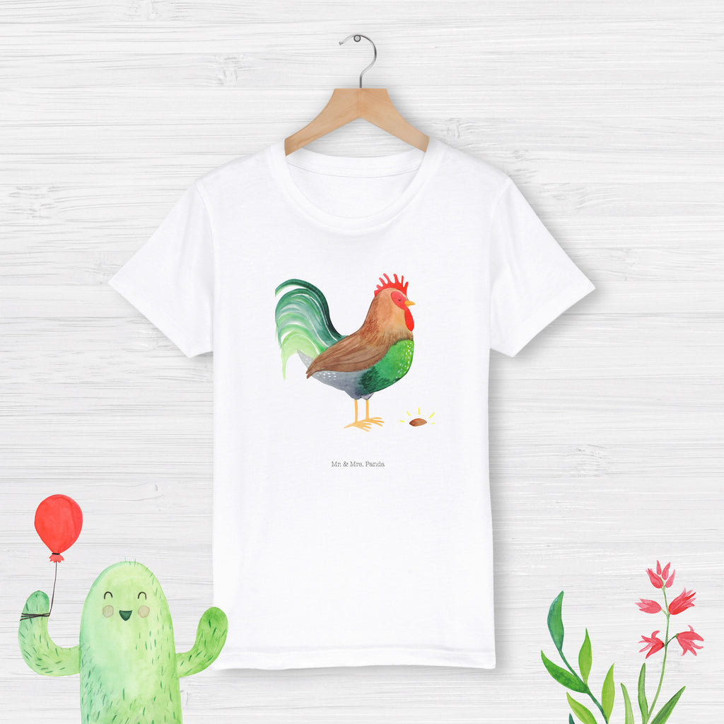 12-14 Jahre Kinder T-Shirt Hahn mit Korn Bauernhof, Hoftiere, Landwirt, Landwirtin, Hahn, Korn, Henne, Eier, Natur