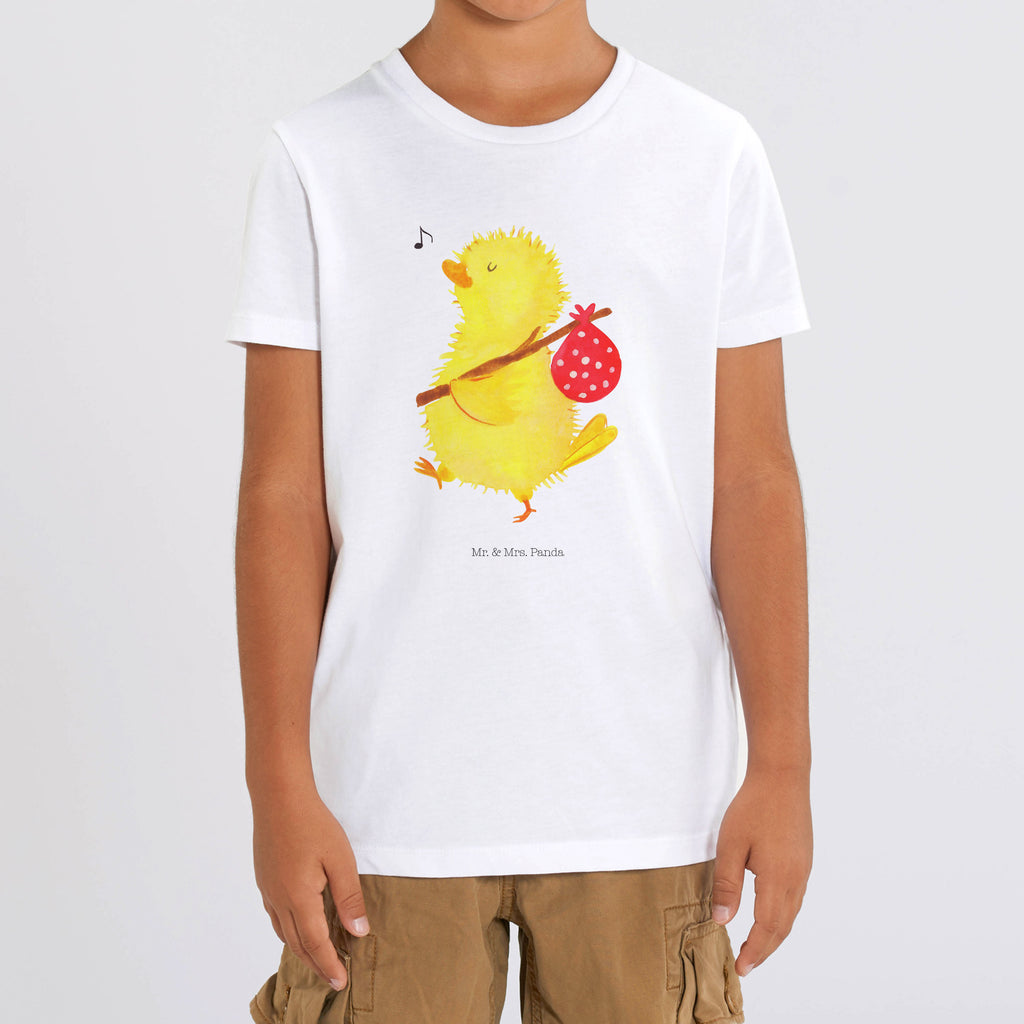 12-14 Jahre Kinder T-Shirt Küken Wanderer Ostern, Osterhase, Ostergeschenke, Osternest, Osterdeko, Geschenk zu Ostern, Küken, Osterei, Ostereier, Ei, Frühlingsgefühle, Freude, Grüße, liebe Grüße, Frohe Ostern, Ostergrüße, Flausen, Wunder, Reisen, Weltenbummler, Zeit, Zeitmanagement, Backpacker