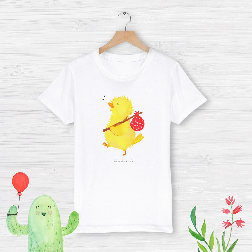 12-14 Jahre Kinder T-Shirt Küken Wanderer Ostern, Osterhase, Ostergeschenke, Osternest, Osterdeko, Geschenk zu Ostern, Küken, Osterei, Ostereier, Ei, Frühlingsgefühle, Freude, Grüße, liebe Grüße, Frohe Ostern, Ostergrüße, Flausen, Wunder, Reisen, Weltenbummler, Zeit, Zeitmanagement, Backpacker