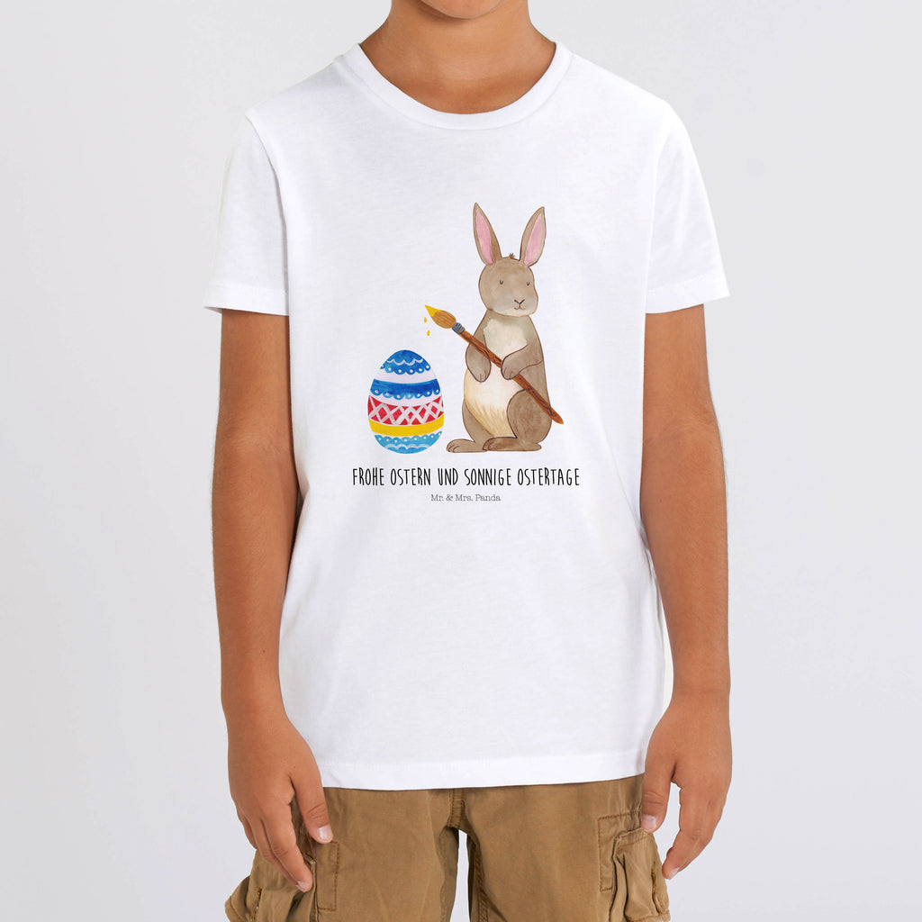 5-6 Jahre Kinder T-Shirt Hase Eiermalen Ostern, Osterhase, Ostergeschenke, Osternest, Osterdeko, Geschenk zu Ostern, Frohe Ostern, Ostergrüße, Osterblume, Osterei, bemalte Ostereier, Hase, Kaninchen, Eiermalen