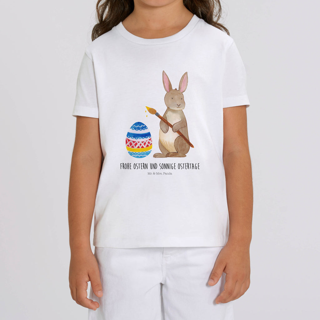5-6 Jahre Kinder T-Shirt Hase Eiermalen Ostern, Osterhase, Ostergeschenke, Osternest, Osterdeko, Geschenk zu Ostern, Frohe Ostern, Ostergrüße, Osterblume, Osterei, bemalte Ostereier, Hase, Kaninchen, Eiermalen