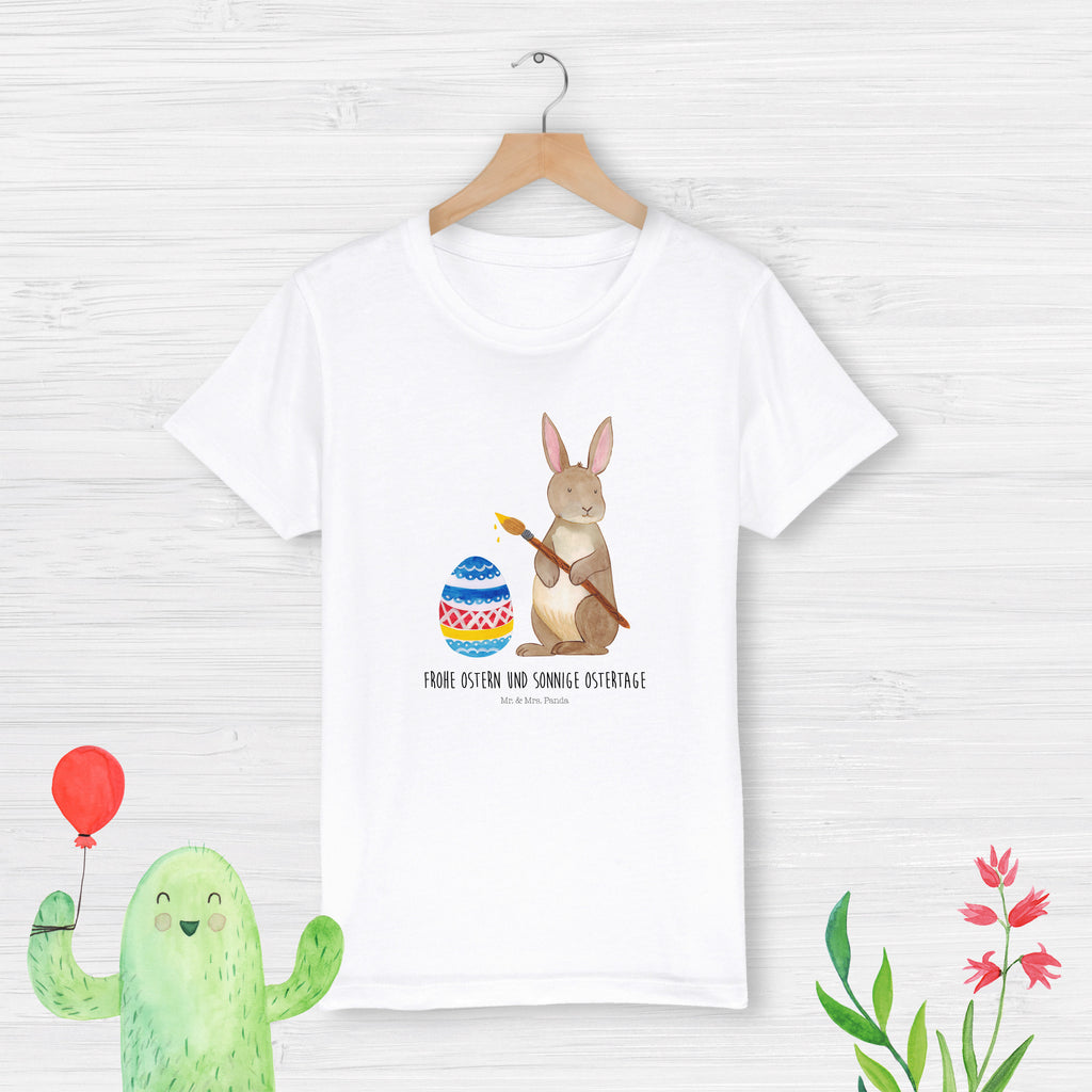 5-6 Jahre Kinder T-Shirt Hase Eiermalen Ostern, Osterhase, Ostergeschenke, Osternest, Osterdeko, Geschenk zu Ostern, Frohe Ostern, Ostergrüße, Osterblume, Osterei, bemalte Ostereier, Hase, Kaninchen, Eiermalen
