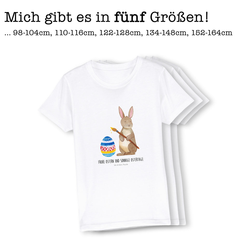 5-6 Jahre Kinder T-Shirt Hase Eiermalen Ostern, Osterhase, Ostergeschenke, Osternest, Osterdeko, Geschenk zu Ostern, Frohe Ostern, Ostergrüße, Osterblume, Osterei, bemalte Ostereier, Hase, Kaninchen, Eiermalen