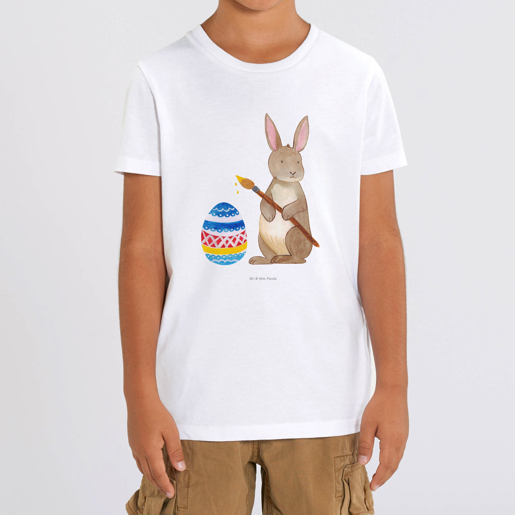 5-6 Jahre Kinder T-Shirt Hase Eiermalen Ostern, Osterhase, Ostergeschenke, Osternest, Osterdeko, Geschenk zu Ostern, Frohe Ostern, Ostergrüße, Osterblume, Osterei, bemalte Ostereier, Hase, Kaninchen, Eiermalen