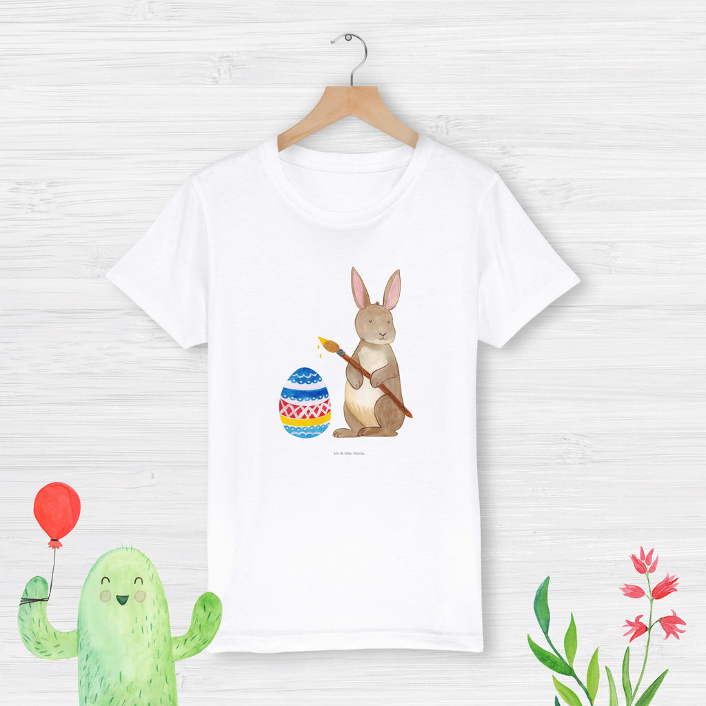 5-6 Jahre Kinder T-Shirt Hase Eiermalen Ostern, Osterhase, Ostergeschenke, Osternest, Osterdeko, Geschenk zu Ostern, Frohe Ostern, Ostergrüße, Osterblume, Osterei, bemalte Ostereier, Hase, Kaninchen, Eiermalen