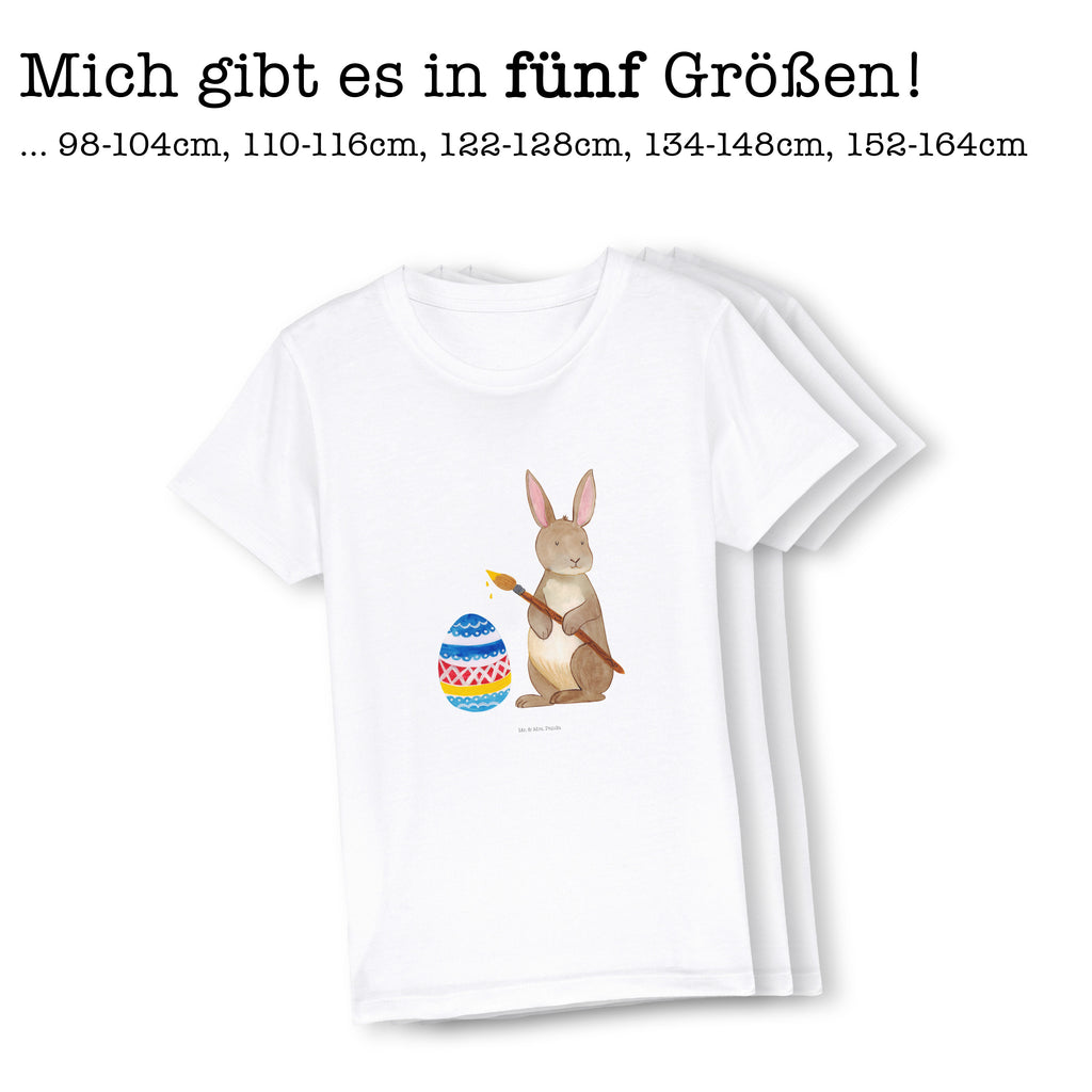 5-6 Jahre Kinder T-Shirt Hase Eiermalen Ostern, Osterhase, Ostergeschenke, Osternest, Osterdeko, Geschenk zu Ostern, Frohe Ostern, Ostergrüße, Osterblume, Osterei, bemalte Ostereier, Hase, Kaninchen, Eiermalen