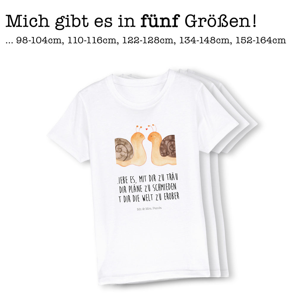 5-6 Jahre Kinder T-Shirt Schnecken Liebe Liebe, Partner, Freund, Freundin, Ehemann, Ehefrau, Heiraten, Verlobung, Heiratsantrag, Liebesgeschenk, Jahrestag, Hocheitstag