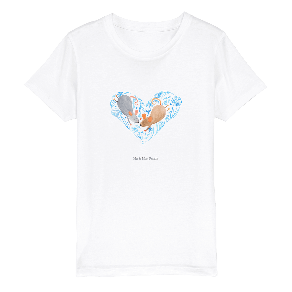 7-8 Jahre Kinder T-Shirt Mäuse Herz Liebe, Partner, Freund, Freundin, Ehemann, Ehefrau, Heiraten, Verlobung, Heiratsantrag, Liebesgeschenk, Jahrestag, Hocheitstag, Maus, Mäuse, Liebesbotschaft, Liebesbeweis, Hochzeit, Lieblingsmensch, Gemeinsamkeit, Love, Geschenk für zwei
