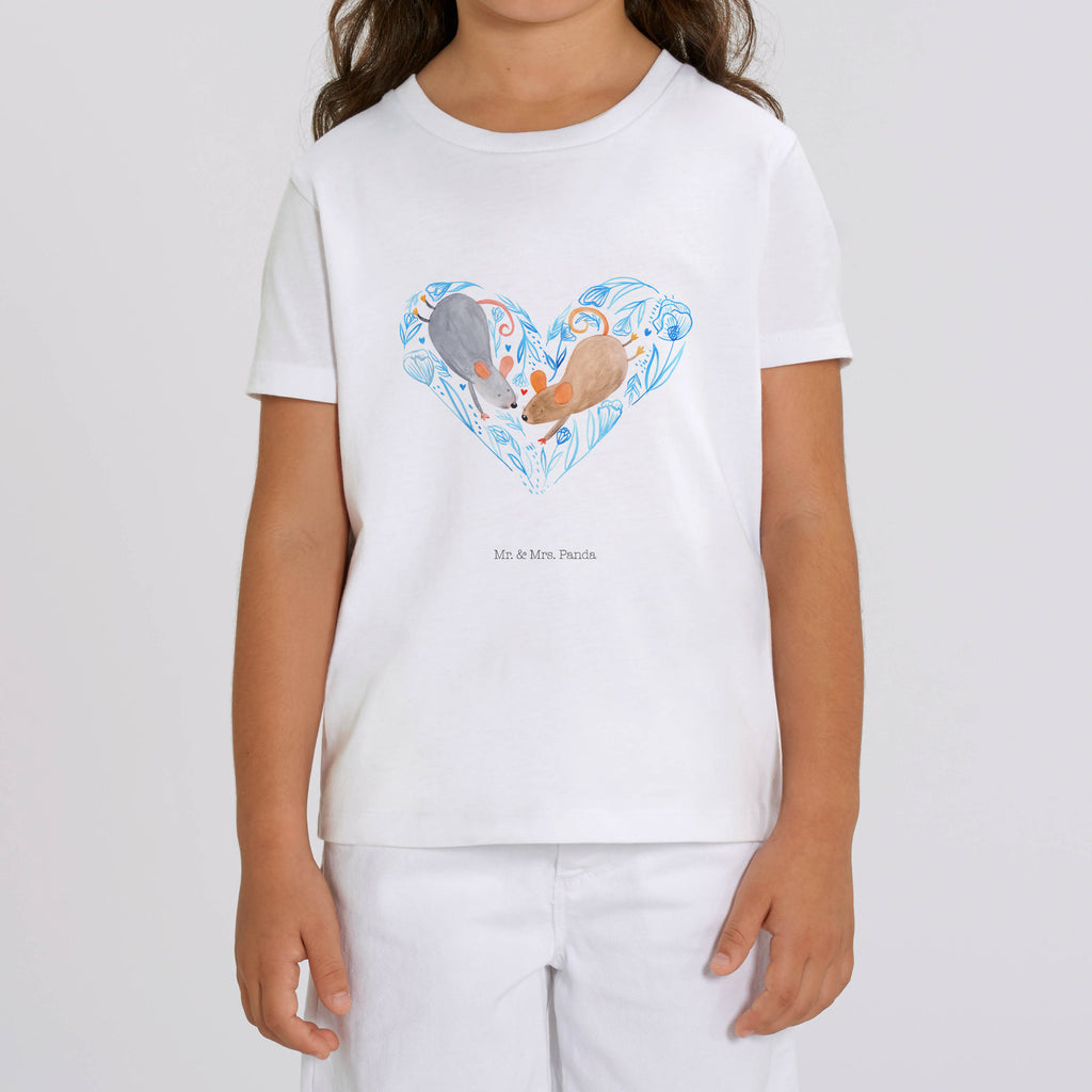 7-8 Jahre Kinder T-Shirt Mäuse Herz Liebe, Partner, Freund, Freundin, Ehemann, Ehefrau, Heiraten, Verlobung, Heiratsantrag, Liebesgeschenk, Jahrestag, Hocheitstag, Maus, Mäuse, Liebesbotschaft, Liebesbeweis, Hochzeit, Lieblingsmensch, Gemeinsamkeit, Love, Geschenk für zwei