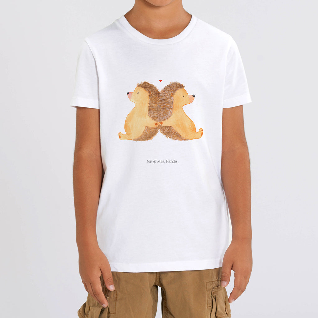 9-11 Jahre Kinder T-Shirt Igel händchenhaltend Liebe, Partner, Freund, Freundin, Ehemann, Ehefrau, Heiraten, Verlobung, Heiratsantrag, Liebesgeschenk, Jahrestag, Hocheitstag, Igel, Igelliebe, Hand in Hand, Liebesbeweis, große Liebe, Liebesbotschaft, Hochzeit, Lieblingsmensch, Gemeinsamkeit, Love, Geschenk für zwei