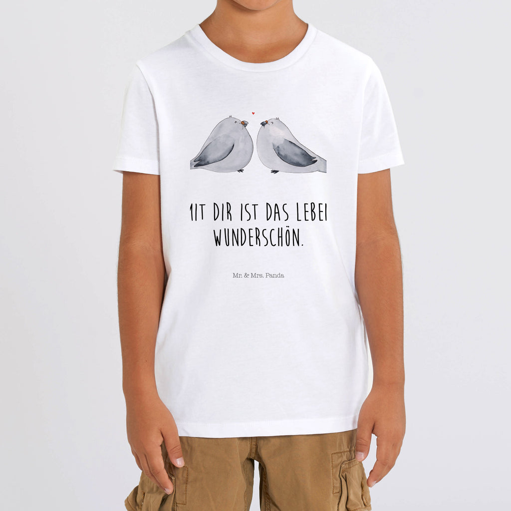 12-14 Jahre Kinder T-Shirt Turteltauben Liebe Liebe, Partner, Freund, Freundin, Ehemann, Ehefrau, Heiraten, Verlobung, Heiratsantrag, Liebesgeschenk, Jahrestag, Hocheitstag, Turteltauben, Turteltäubchen, Tauben, Verliebt, Verlobt, Verheiratet, Geschenk Freundin, Geschenk Freund, Liebesbeweis, Hochzeitstag, Geschenk Hochzeit