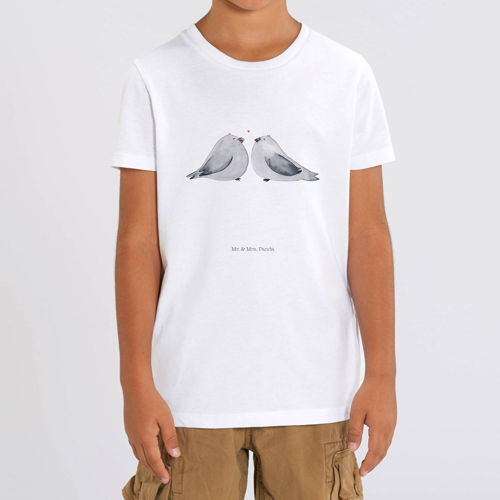 12-14 Jahre Kinder T-Shirt Turteltauben Liebe Liebe, Partner, Freund, Freundin, Ehemann, Ehefrau, Heiraten, Verlobung, Heiratsantrag, Liebesgeschenk, Jahrestag, Hocheitstag, Turteltauben, Turteltäubchen, Tauben, Verliebt, Verlobt, Verheiratet, Geschenk Freundin, Geschenk Freund, Liebesbeweis, Hochzeitstag, Geschenk Hochzeit