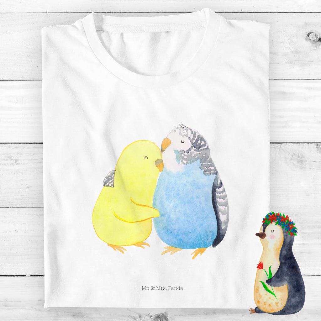 12-14 Jahre Kinder T-Shirt Wellensittich Liebe Liebe, Partner, Freund, Freundin, Ehemann, Ehefrau, Heiraten, Verlobung, Heiratsantrag, Liebesgeschenk, Jahrestag, Hocheitstag, Vögel, Wellensittich, Nähe, Kuscheln, Vertrauen